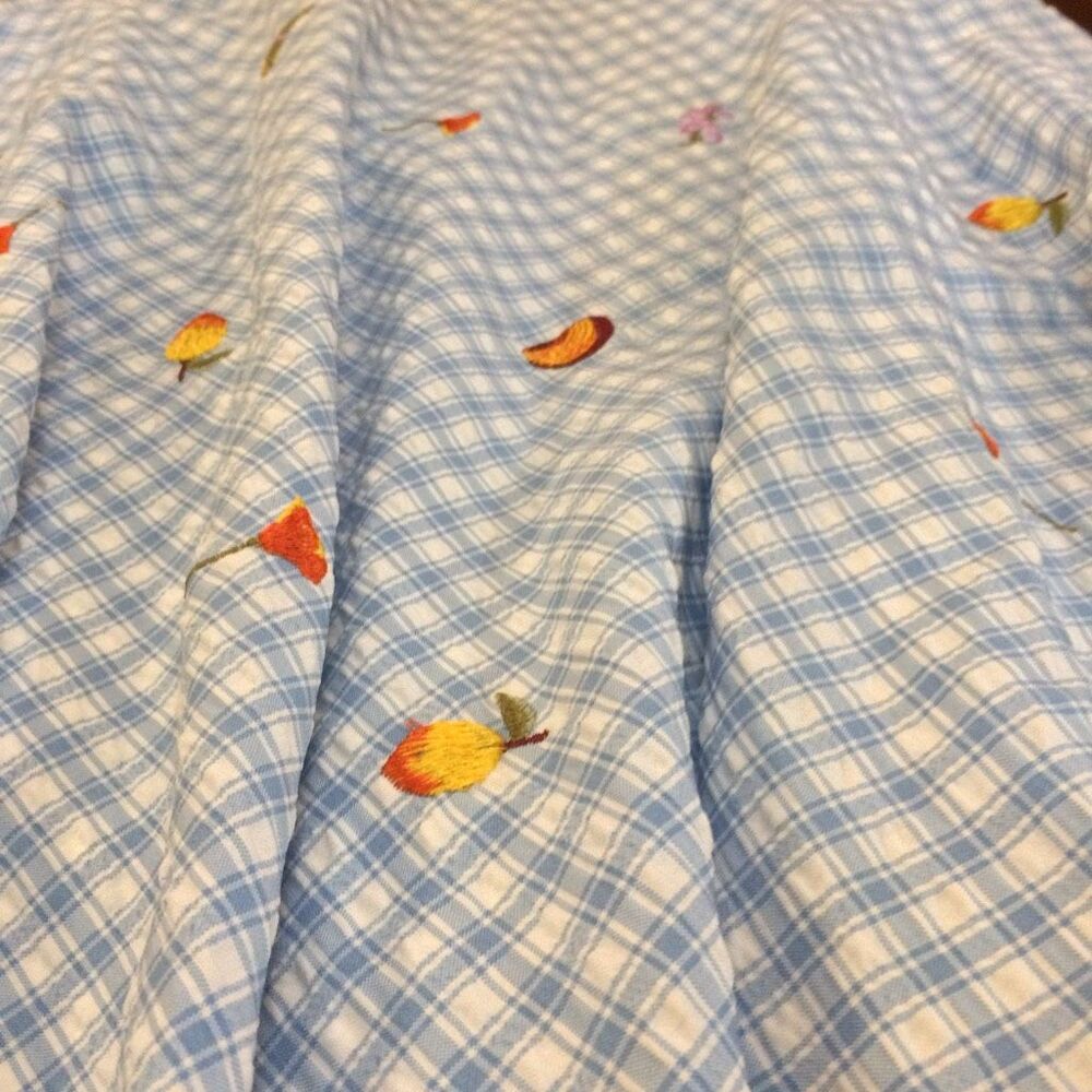 AQUA x Lisa Says Gah Gingham Maxi Dress embroidered xs - Picture 2 of 8